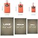 OutdoorMaster Pocket Blanket - Ultra Compact Full-Size Outdoor Blanket for Camping, Hiking, Picnic (Orange,L)