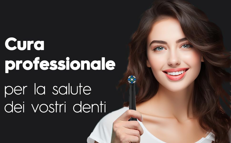 Pack of 12 Toothbrush Heads Compatible with Oral B IO Electric Toothbrush Heads Compatible with Oral B IO 2/3/4/5/6/7/8/9/10 (Black)