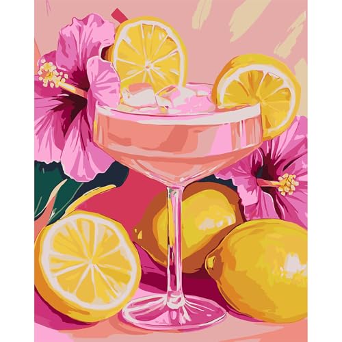 Pink cocktail