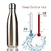 BOGI 17oz Insulated Water Bottle Double Wall Vacuum Stainless Steel Water Bottles, Leak Proof Metal Sports Water Bottle Keeps Drink Hot and Cold - Perfect for Outdoor Sports Camping Biking (Cham)
