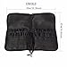 BestFire Professional Makeup Brush Bag Case Portable 22 Pockets Cosmetic Brush Holder Organizer with Artist Belt Strap PU Leather(Brushes Not Included)