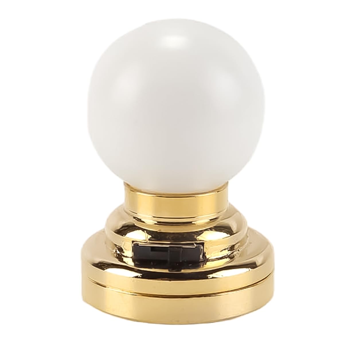 Enwye Dollhouse Chandelier 1:12 Scale Round-Shaped Lights Metal Lighting Battery Powered Chandelier for Dollhouse Settings