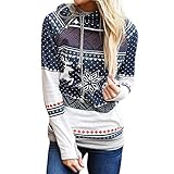 Shybuy Women Casual Long Sleeve Reindeer Printed