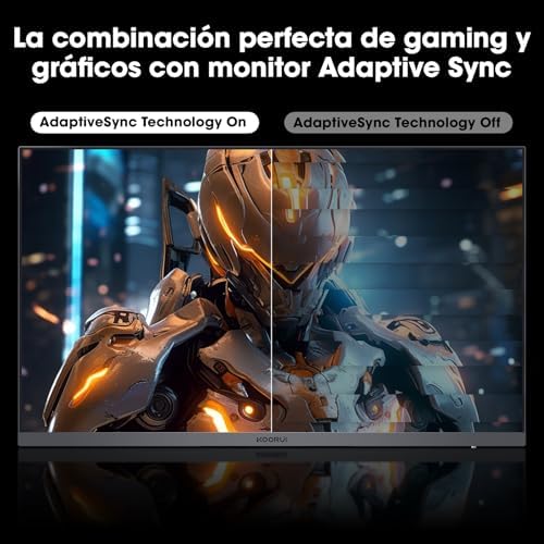 Monitor koorui de 27 polegadas, tela curva 1800r 1920 × 1080 (fhd), 144/165 hz, dci-p3 90%, moldura ultrafina, inclinação ajustável, compatível com hdmi/dp