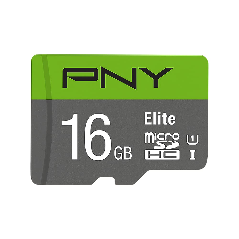 PNY P-SDU16GU185GW-GE 16GB MicroSDHC Class 10 UHS-I Flash Memory (16GB, MicroSDHC, Class 10, UHS-I, Class 1 (U1))