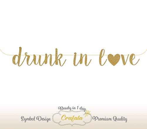 Amazon Com Drunk In Love Glitter Banner Photo Prop Celebrate