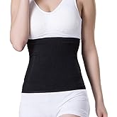 Warmer Kidney Back Brace for Women Men, Compression Abdominal Binder Lumbar Support Waist Protection Knitted Breathable Stomach Pain Relief Belly Band Wrap