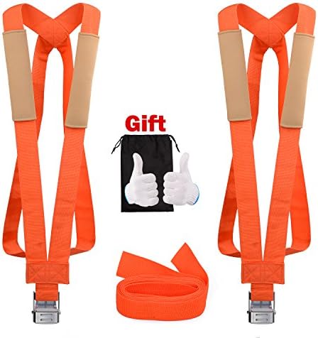 GOOACC Moving Straps 13Feet Lifting Straps 2 Person Moving Shoulder Harness Lifter Aid with Foam Pad, Carry Bag Max Load 600 Pound