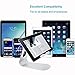 KITBEST iPad Stand, Adjustable Tablet Stand, Multi-Angle Portable Desktop Holder Dock, Universal Foldable Cell Phone Stand for E-readers, Smartphone