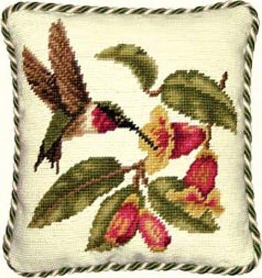 Amazon Com C F Home 10 X 10 Needlepoint Pillow Hummingbird