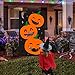 Lulu Home Pumpkin Bean Bag Toss Games, Halloween Party Games for Kids and Decorations with 3 Bean Bags
