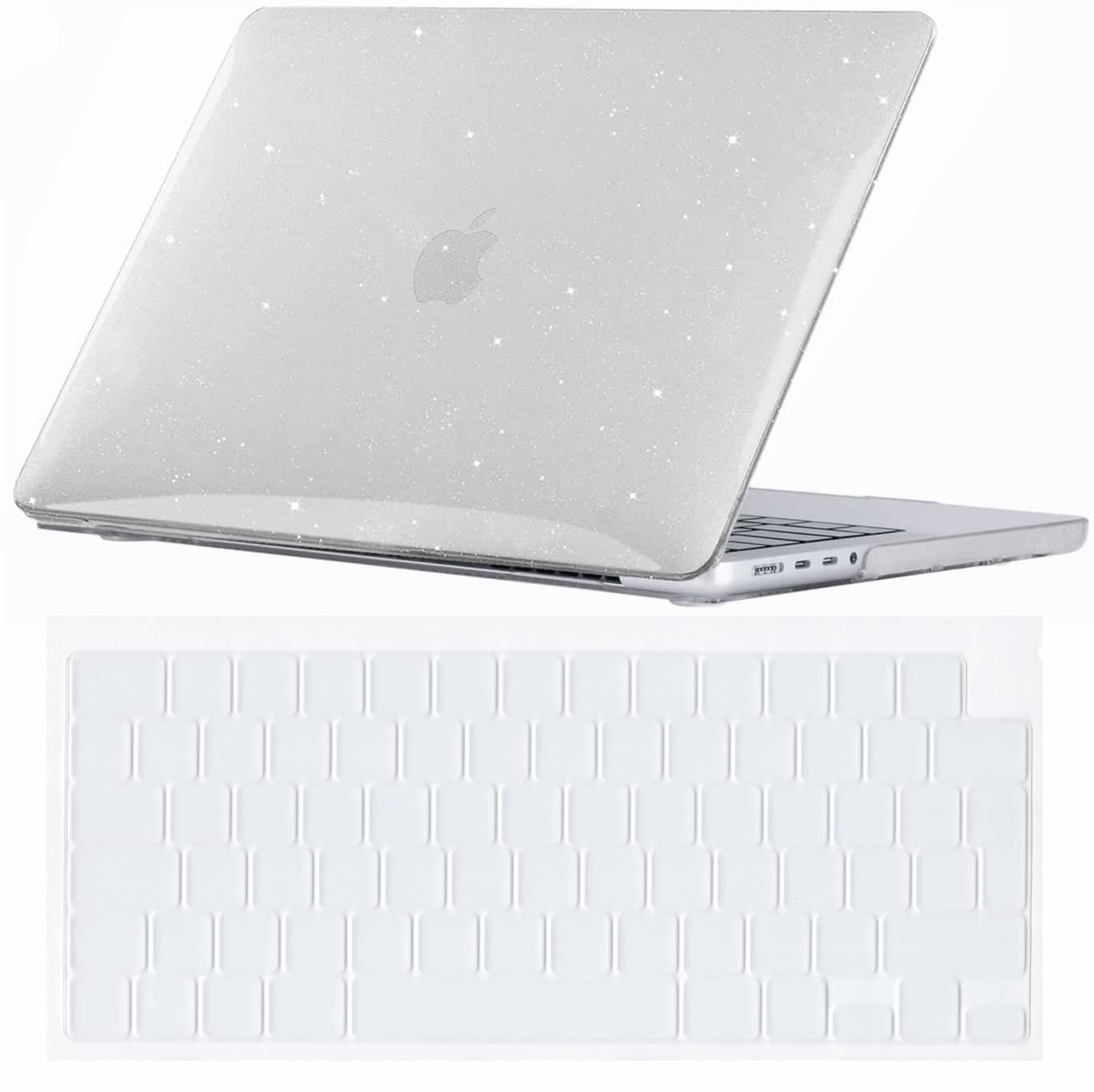 Se7enline Compatible with 2024 2023 2022 2021 MacBook Pro 16 inch Case Hard Shell Cover for 16-inch Macbook Pro Model A2991 A3403 A2780 A2485 M4 M3 M2 M1 &TPU Keyboard Skin,Crystal Transparent