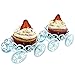 Zoie + Chloe Princess Carriage Cupcake Stand Holder Display - 2 Pack
