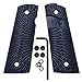 Cool Hand 1911 G10 Grips, Full Size (Government/Commander), Magwell Cut,Big Scoop, Ambi Safety Cut, Sunburst Texture, Blue/Black