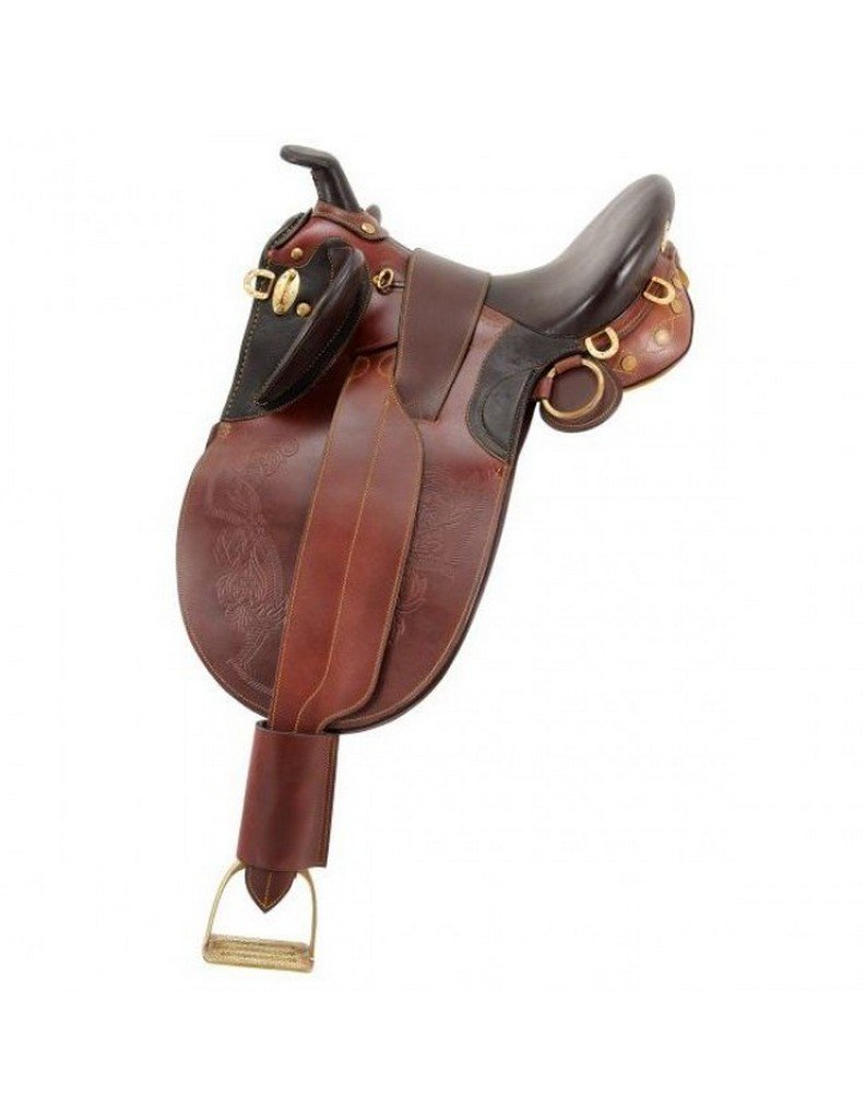 Australian Outrider AOC Stock Poley Wide Tree Saddle w. Horn