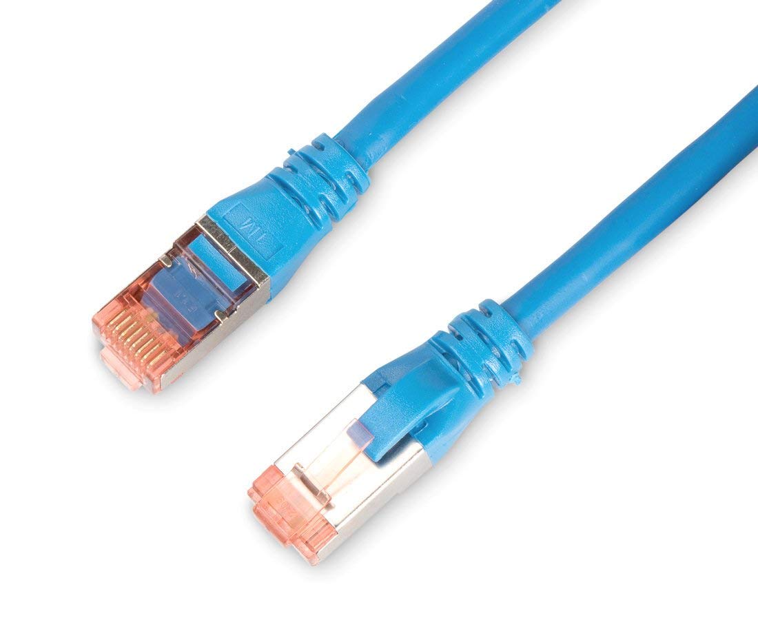DIGITUS LAN Cable Cat 6-3m - RJ45 Network Cable - S/FTP Shielded - 1 Gbps - Compatible with Cat6A and Cat7 - Blue - Image 3