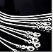 10pcs 925 Silver Plated 16