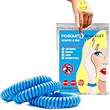 Mosquito Repellent Bracelet 6 Pack + 6 Bonus Bug Repellent Patches | Citronella Protection