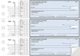 Multi Purpose Business 3 to a Page Checks (Blue Safety (300 Duplicates)