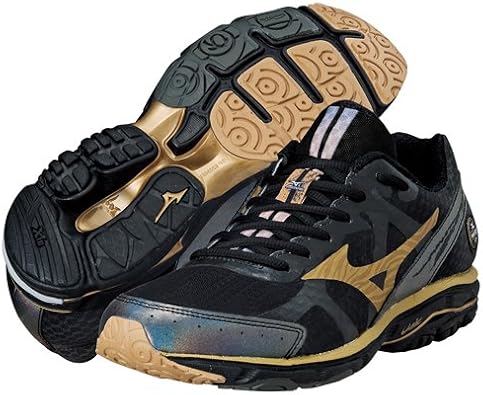 ミズノ ランニングシューズ ウェーブ ライダー 17 メンズ ブラック ゴールド 28 0cm Wave Rider 17 280 J1gc Mizuno ミズノ ランニング Amazon