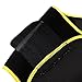 iTaoBest Waist Trimmer Belt Adjustable Weight Loss Wrap Support Workout Belly Fat Burner for Women & Men Black+Yellow