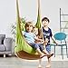 HAPPY PIE PLAY&ADVENTURE Frog Folding Hanging Pod Swing Seat Indoor and Outdoor Hammock for Children to Adult (Green)
