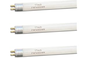 FLYERCATCH 17'' T4 16W Warm White Fluorescent Bulb Replacement Furnlite FC-952 Light,Westek 20125 - FA200WBC,16 Watt 120V Linear 3000K FC-953,G5 Base (3 Pack)