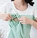 Epmami Women's Basic Striped Nursing Tops Summer Patchwork Maternity Breastfeeding Shirts