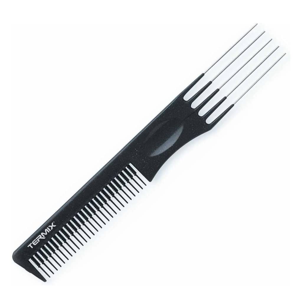 Termix Professional Titanium Comb with Metal Pintail for Crepe Hair and Precision Finishes Comb with titanium teeth that are highly resistant to temperature and chemical agents