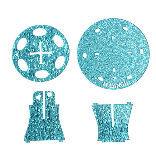 Jocestyle 6 Holes Toothbrush Makeup Brush Holder Organizer Cosmetic Brush Display Rack Stand Shelf Tool (02 Sky Blue)