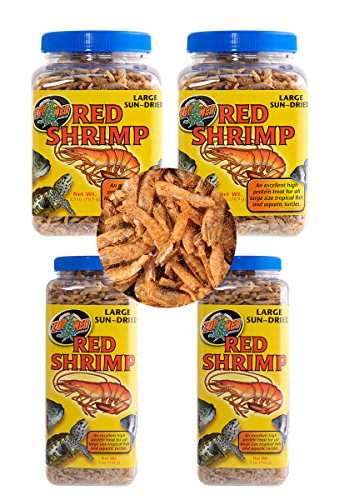 Zoo Med Sun Dried Large Red Shrimp (Pack of 2) (5-Ounce)