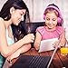 Kids Headphones On-Ear Comfortable Foldable Headphones for Kids Lightweight Stereo Headset for Kids Childrens Girls Boys Smartphone PC Tablet MP3/4 Video Game Toddler Headphones (Pink)