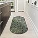 Machine Washable Leaves Design Non-Slip Rubberback 2x5 Traditional Runner Rug for Hallway, Entryway, Kitchen, Bedroom, Bathroom, 20