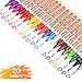 iBayam Paint Pens Markers Gift for Mom Women Men Ornaments Rocks Painting Stone Ceramic Glass Wood Fabric Metal Porcelain Drawing, Set of 20【Medium tip】 Oil Based Paint Marker Pens, Write On Anything