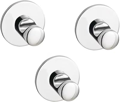 IKEA SKOGHALL Self-Adhesive Hook Chrome-Plated 3 Pack Max Load 1500g