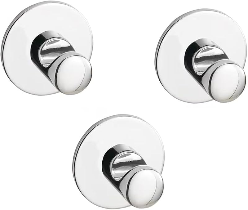 IKEA SKOGHALL Self-Adhesive Hook Chrome-Plated 3 Pack Max Load 1500g