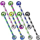 Titanium Anodized Duo-Tone Striped Industrial Barbell 14G 1 & 1/2