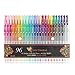 Color Creative 96 Gel Pens for Coloring. 48 Unique - colorful Gel Pens + 48 Refills. 24 glitter pens, 12 Watercolor and 12 Pastel Gel Pens for Drawing, Mandalas. Paint Pens for Adult Coloring books.
