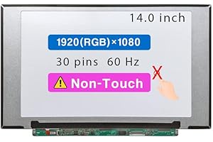 Screen Replacement for Lenovo Thinkpad X1 Carbon 6TH / 7TH / 8TH Gen 14.0" FHD 1920x1080 30 pin LCD Non-Touch Screen Display 