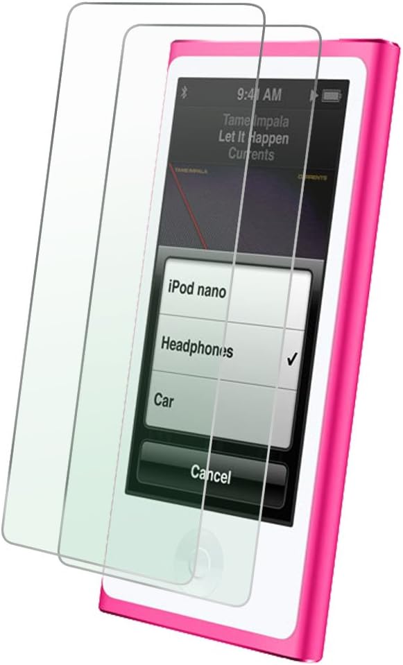 Wimaha 2 Pack Apple iPod Nano 8th Generation Screen Protector Tempered Glass Protector for iPod Nano 7th and 8th