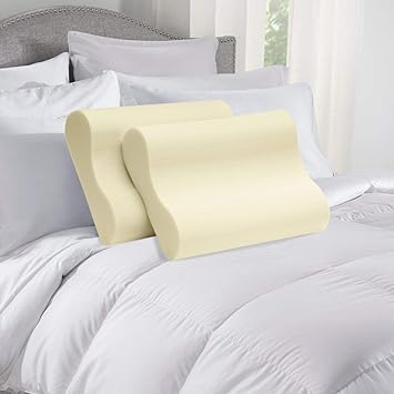 Amazon Com Serta Memory Foam Contour Pillows Set Of 2 Kitchen