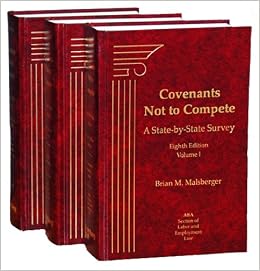 Covenants Not to Compete, 8th Edition (3-Volume Set) Covenants Not to Compete, 8th Edition (3-Volume Set)