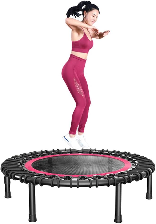 Round Trampoline 50 inches, Maximum Load Capacity 150kg Household Sports and Fitness Trampolines, Indoor/Garden Stretch Rope Trampoline