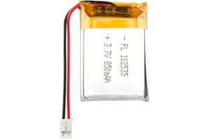 YDL 3.7V 850mAh 102535 Lipo Battery Rechargeable Lithium Polymer ion Battery Pack with PH2.0mm JST Connector
