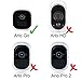 Silicone Skins for Arlo Go (2 pcs grey) for Arlo Go Mobile HD Wireless Free Camera Protective Case Cover - for Netgear Arlo Go Smart Security Accessories Silikon Case - For VML4030-200NAS - By Sully