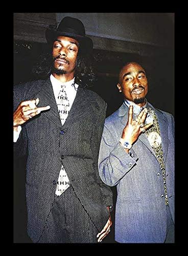 Tupac & Snoop Dogg (in Suits) Music Poster Print (Framed Poster)