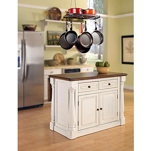 VDOMUS Pot Rack Ceiling Mount Cookware Rack Hanging Hanger Organizer with Hooks, Black 4 VDOMUS Pot Rack Ceiling Mount Cookware Rack Hanging Hanger Organizer with Hooks, Black - Image 5