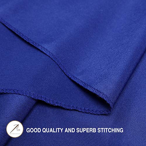 VEEYOO 6 Feet Table Cover - 72 x 30 Inch - Fitted Rectangle Polyester Table Cloth for 6 ft Table - Great for Banquet, Parties, Wedding, Royal Blue