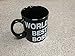 Ceramic Mug World's Best Boss Mug Middle Finger Cute Mugs - Funny Saying Flip Off Ceramic Coffee Cup with Black by Busen
