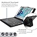 Sony Xperia Z4 Tablet keyboard case, COOPER TOUCHPAD EXECUTIVE 2-in-1 Wireless Bluetooth Keyboard Mouse Leather Travel Cases Cover Holder Folio Portfolio + Stand LTE WiFi (Black)